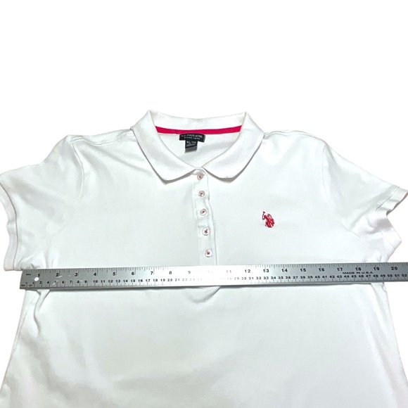 U.S. POLO ASSOCIATION Small Pony Logo 100% Cotton Slim Fit Polo Shirt US Sz XL - Picture 5 of 9